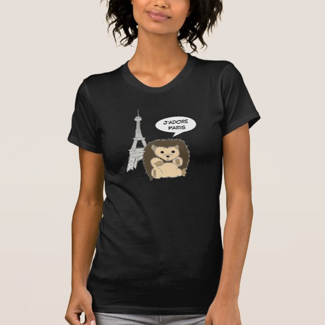 J'Adore Paris igelkottskjortor Tee (Framsida)