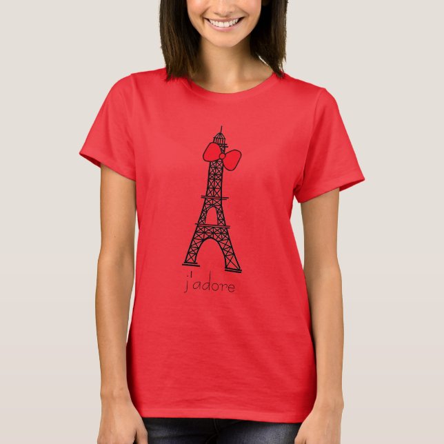 J'adore Paris T Shirt (Framsida)