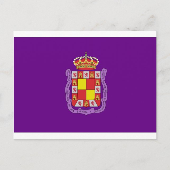 Jaén Flagga Vykort (Framsida)