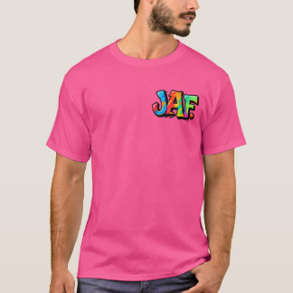 JAF graffiti stil - färgstark stadskonst typografi T Shirt