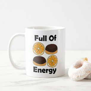 Jaffa Choklad Apelsin Tårta Full Av Energi Kaffemugg