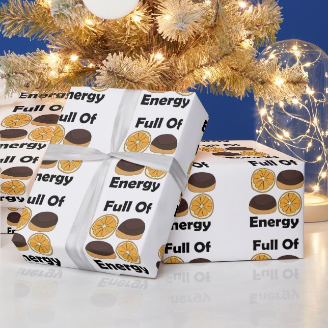 Jaffa Choklad Apelsin Tårta Full Av Energi Presentpapper (Helgdagar)