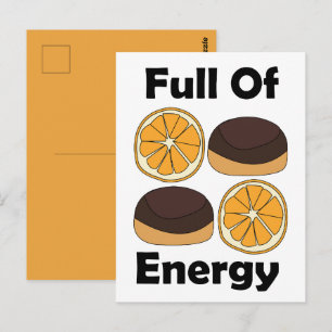 Jaffa Choklad Apelsin Tårta Full Av Energi Vykort