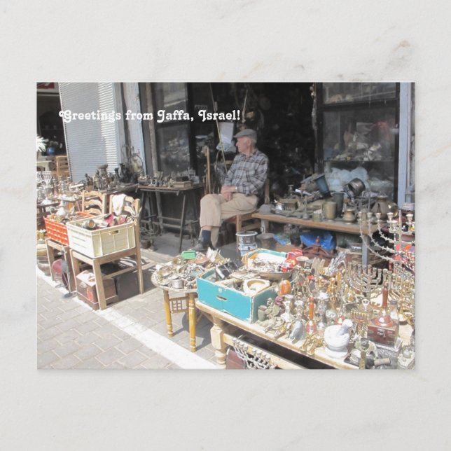 Jaffa Flea Market Photographic Postcard Vykort (Framsida)