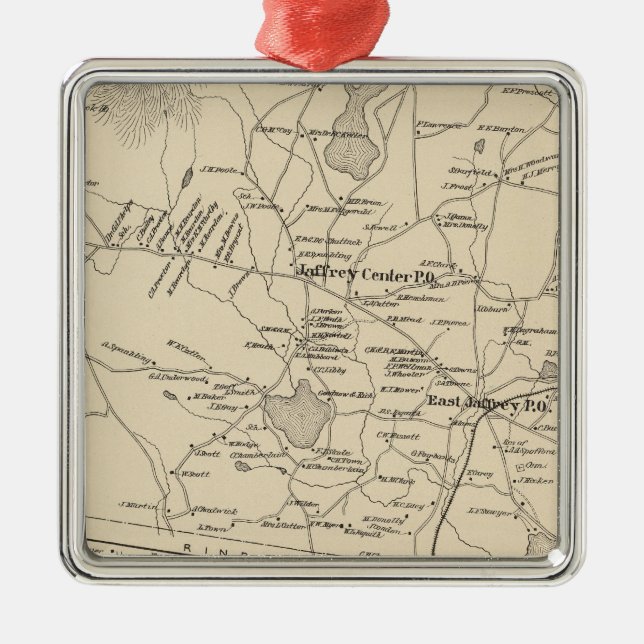 Jaffrey Cheshire Co Julgransprydnad Metall (Framsidan)