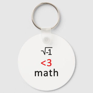 Jag <3 math! nyckelring