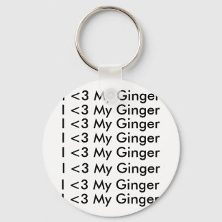 Jag <3 Min Ginger-nyckelring Nyckelring