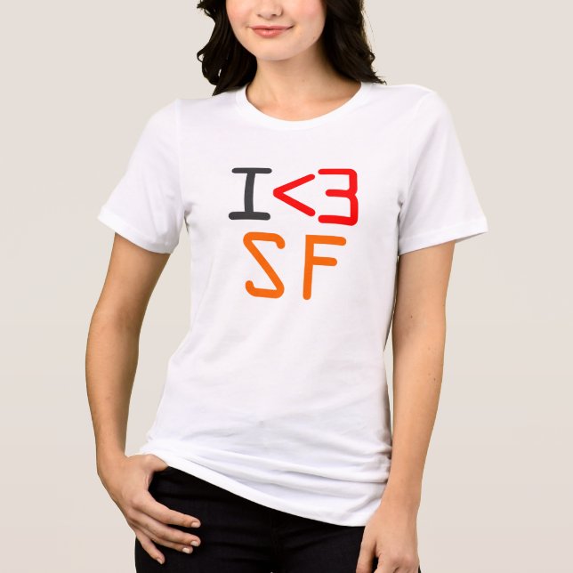 Jag <3 SF Tee Shirt (Framsida)
