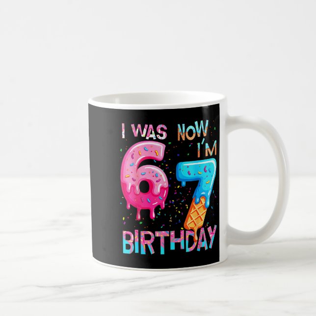 Jag 7-årsdag Six Seven 6 Kaffemugg (Höger)