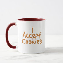 Jag accepterar cookies Mugg