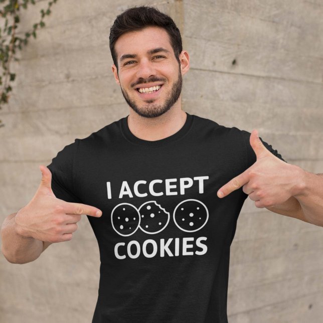 Jag accepterar cookies t shirt (Skapare uppladdad)