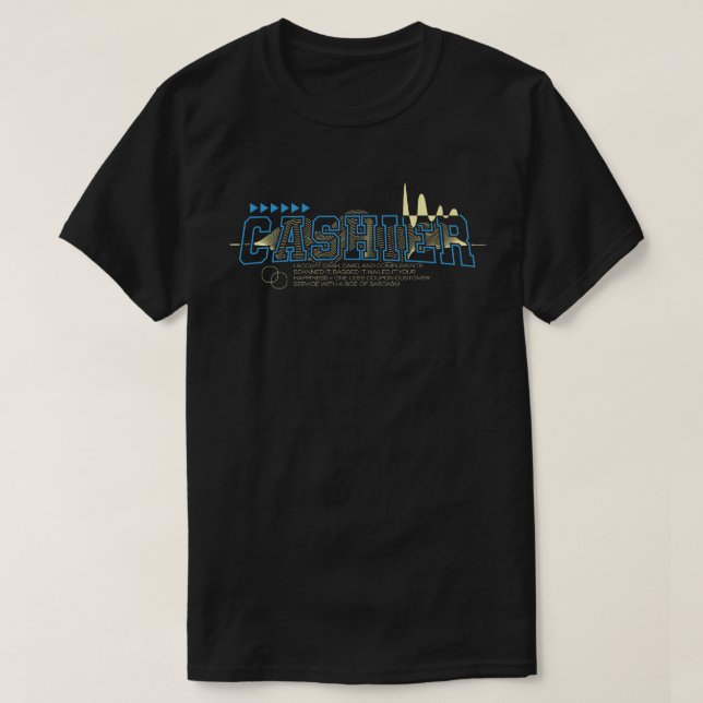 Jag accepterar kort, kontanter och komplimanger t shirt (Design framsida)