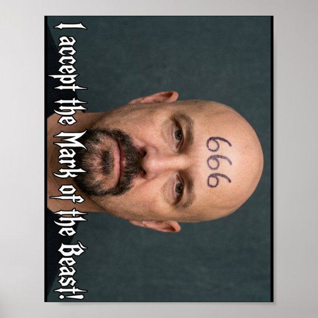 Jag Accepterar Märket Poster (Framsidan)