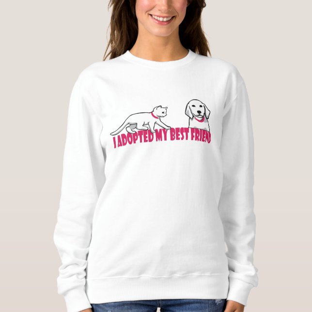 Jag adopterade min bästa vän tröja (Framsida)