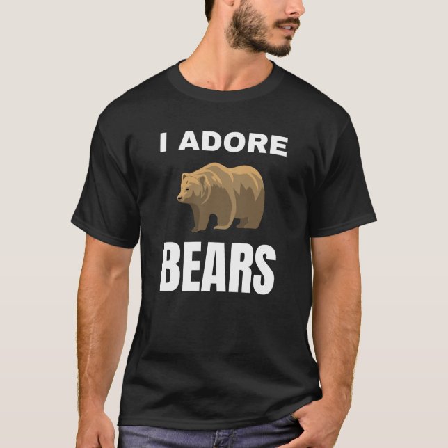 Jag adore Bears T Shirt (Framsida)