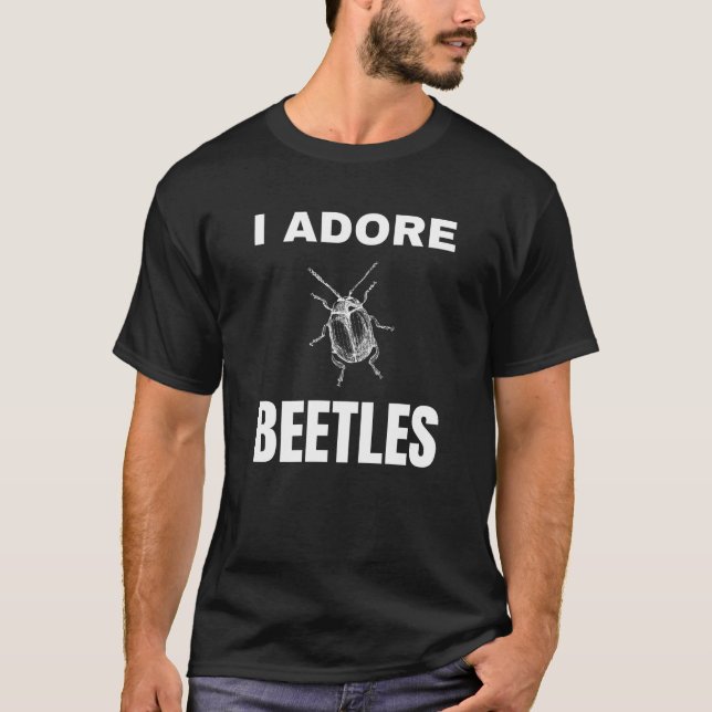 Jag adore Beetles T Shirt (Framsida)