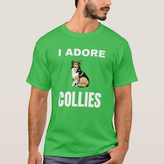 Jag adore Collies T Shirt (Framsida)