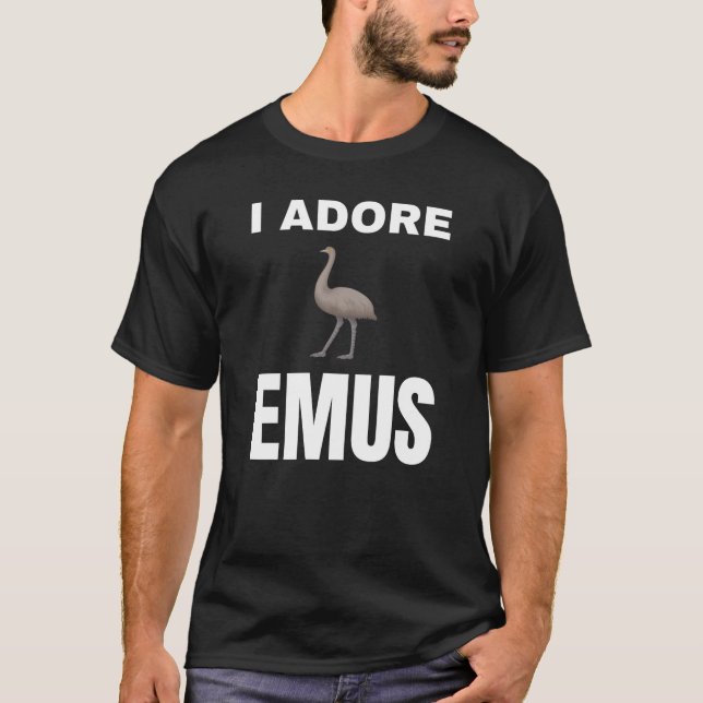 Jag adore Emus T Shirt (Framsida)