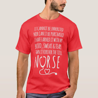 Jag äger det för alltid titeln Nurse ord T Shirt