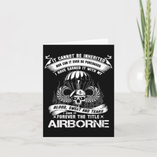 Jag äger det för titeln Airborne Army Skogsvaktare Kort