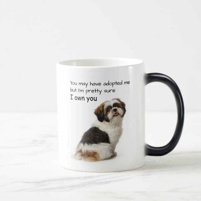 Jag Äger Dig Shih Tzu Magisk Mugg (Höger)