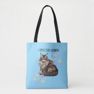 Jag äger hans mänskliga totebag tygkasse