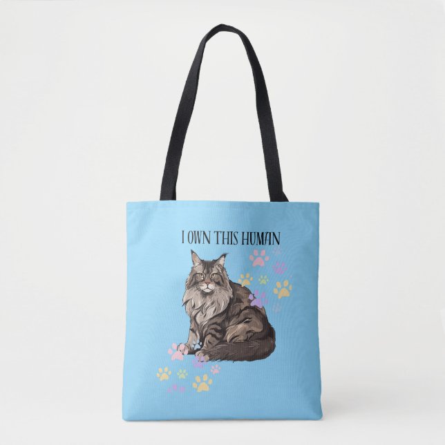 Jag äger hans mänskliga totebag tygkasse (Framsida)