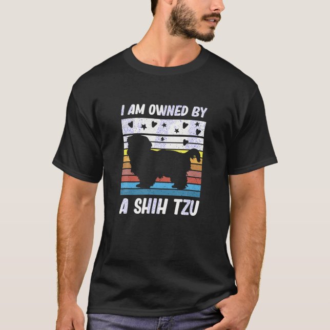 Jag ägs av en shih tzu T Shirt (Framsida)