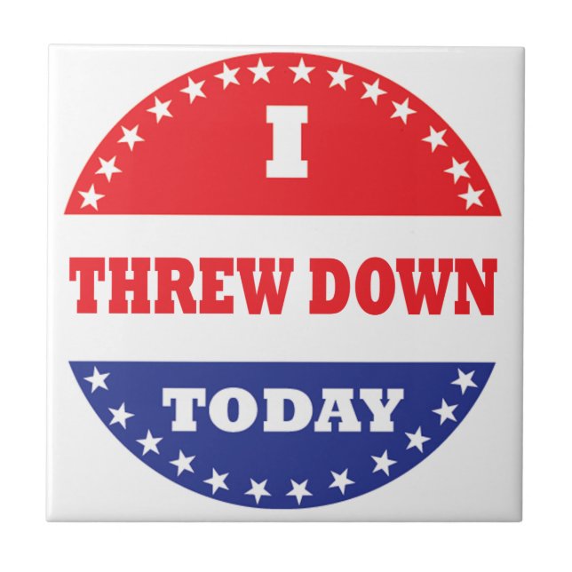 Jag åker ner i dag kakelplatta (Framsidan)