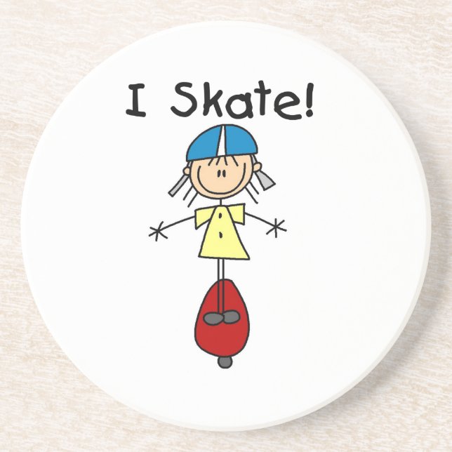 Jag åker skateboard flicka underlägg (Framsidan)