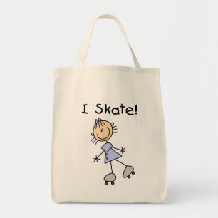 Jag åker skridskor flickarullskater tygkasse