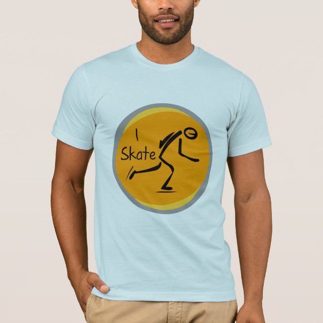 Jag åker skridskor T-tröja och gåvor Tee Shirt (Framsida)