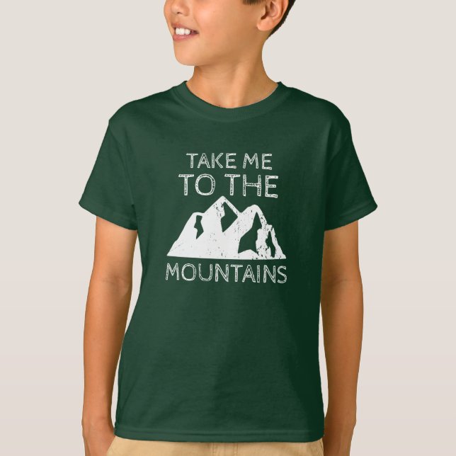 Jag åker till bergen. t shirt (Framsida)