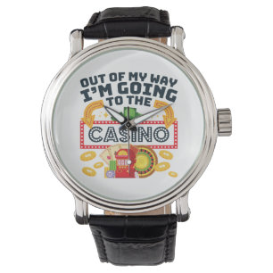 Jag åker till Kasino Spelare. Armbandsur