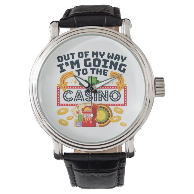 Jag åker till Kasino Spelare. Armbandsur (Framsida)
