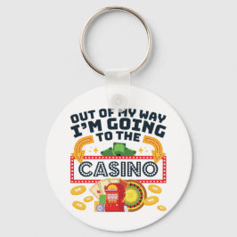 Jag åker till Kasino Spelare. Nyckelring