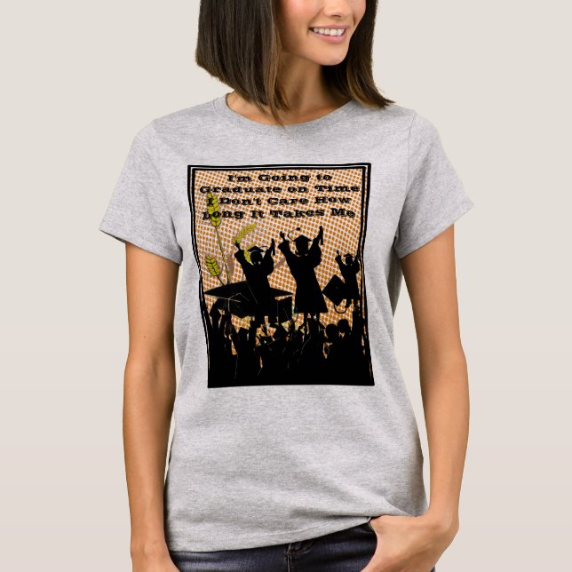 Jag åker till Student i tid T Shirt (Framsida)