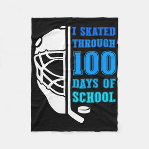 Jag åkte igenom 100 skoldagar Ishockeypojke Fleecefilt