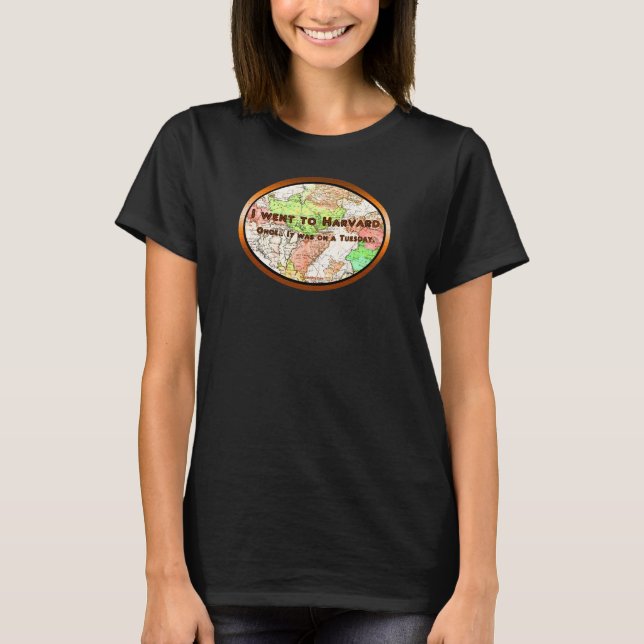 Jag åkte till Harvard gång T Shirt (Framsida)