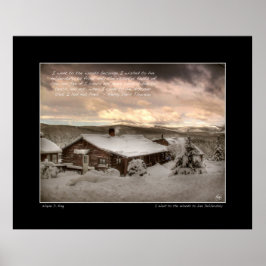 Jag åkte till Skogen, Thoreau Poster