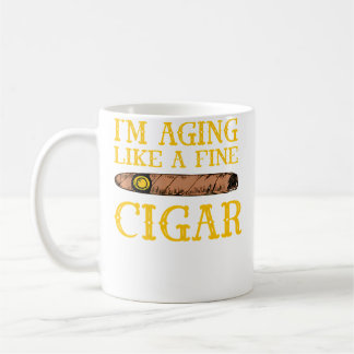 JAG Åldras Som En Fin Cigarr Cigarrrentnör Cigarr Kaffemugg