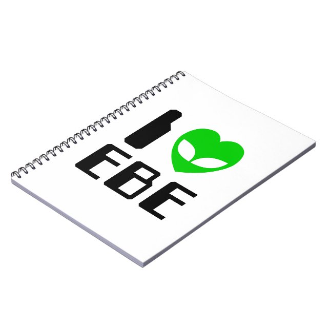 Jag Alien Heart EBE Anteckningsbok Med Spiral (Vänstra Sidan)