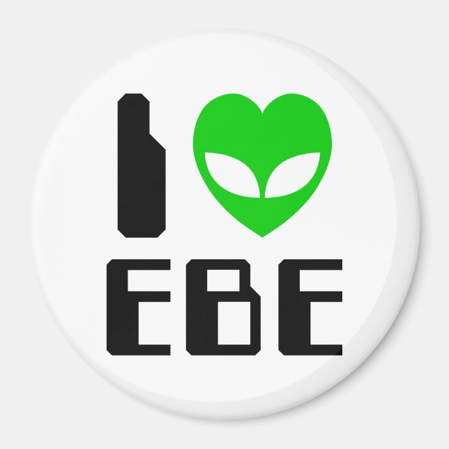 Jag Alien Heart EBE Magnet (Framsidan)