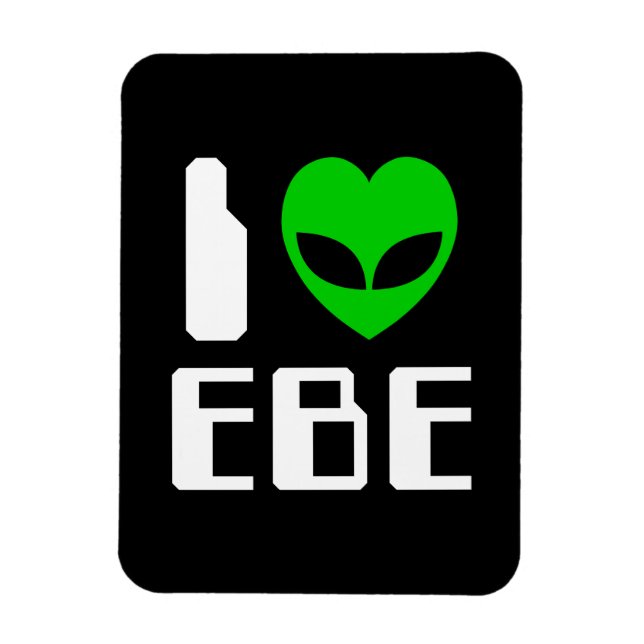 Jag Alien Heart EBE Magnet (Vertikal)