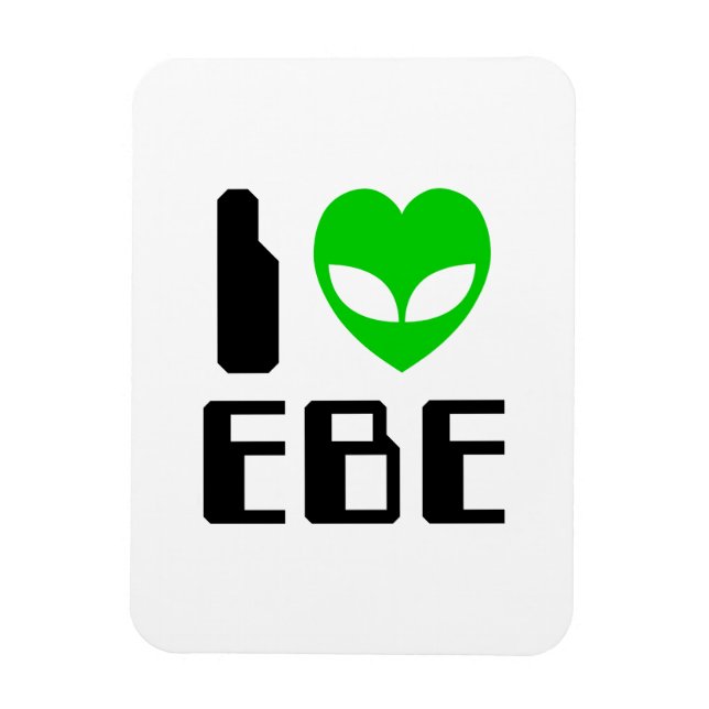 Jag Alien Heart EBE Magnet (Vertikal)