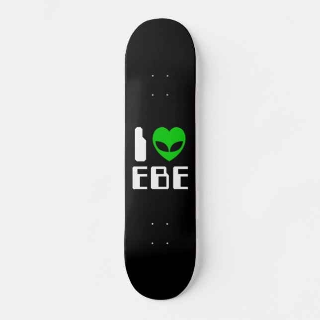 Jag Alien Heart EBE Skateboard Bräda 20 Cm (Framsida)