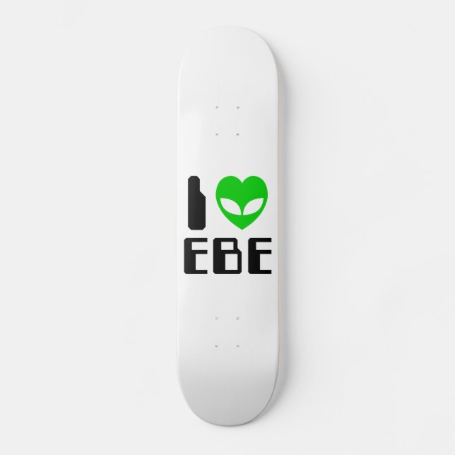 Jag Alien Heart EBE Skateboard Bräda 20 Cm (Framsida)