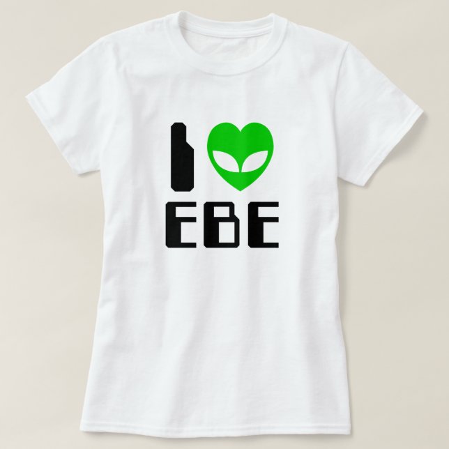 Jag Alien Heart EBE Tee Shirt (Design framsida)