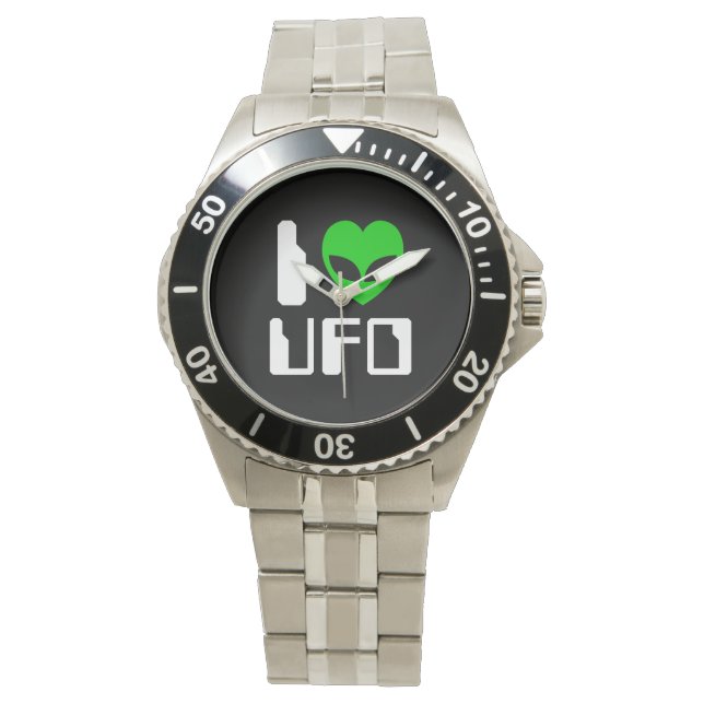 Jag Alien Heart UFO Armbandsur (Framsida)