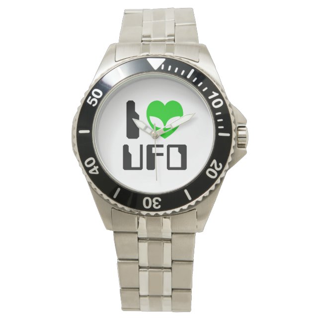 Jag Alien Heart UFO Armbandsur (Framsida)